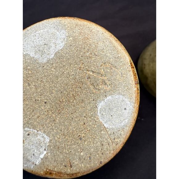 2 Handmade Stoneware Iced tea Style Drinking Glass Tumblers Speckled Glaze - Picture 8 of 11